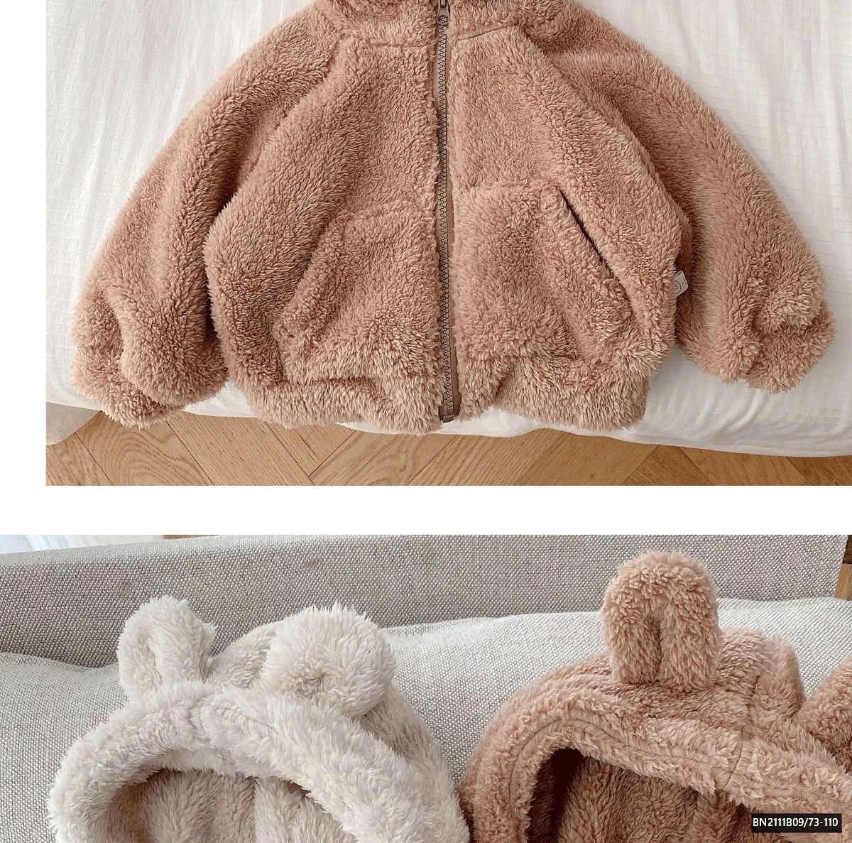 ÁO LÔNG MŨ TAI GẤU