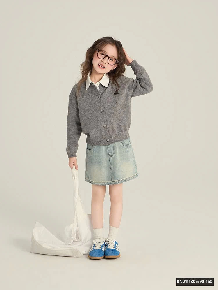 ÁO CARDIGAN LEN MỎNG AMBB 25A196 ĐÓNG CÚC