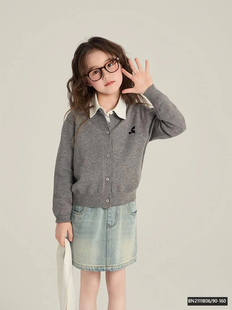 ÁO CARDIGAN LEN MỎNG AMBB 25A196 ĐÓNG CÚC