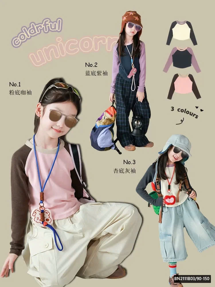 ÁO THUN PHỐI MÀU TAY DÁNG NGẮN