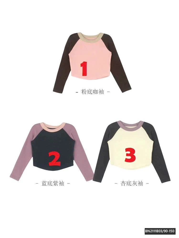 ÁO THUN PHỐI MÀU TAY DÁNG NGẮN