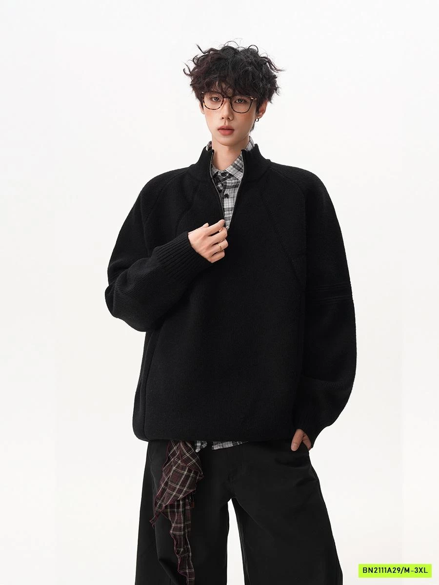 ÁO LEN NAM CAO CẤP CỔ KHÓA