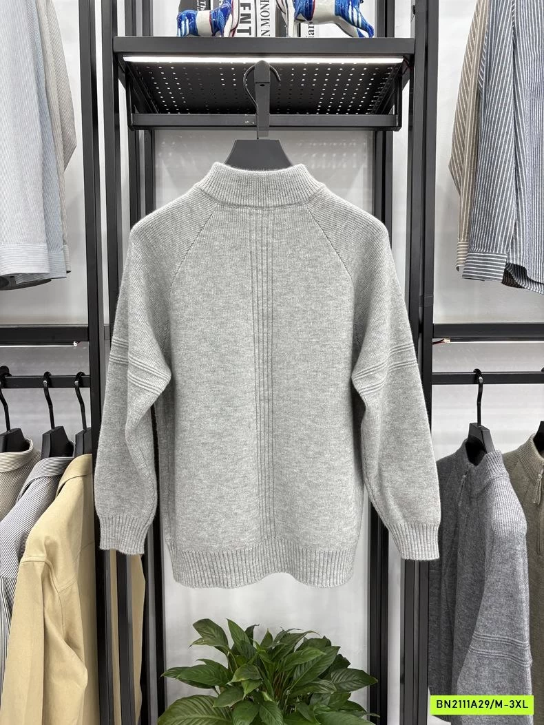 ÁO LEN NAM CAO CẤP CỔ KHÓA