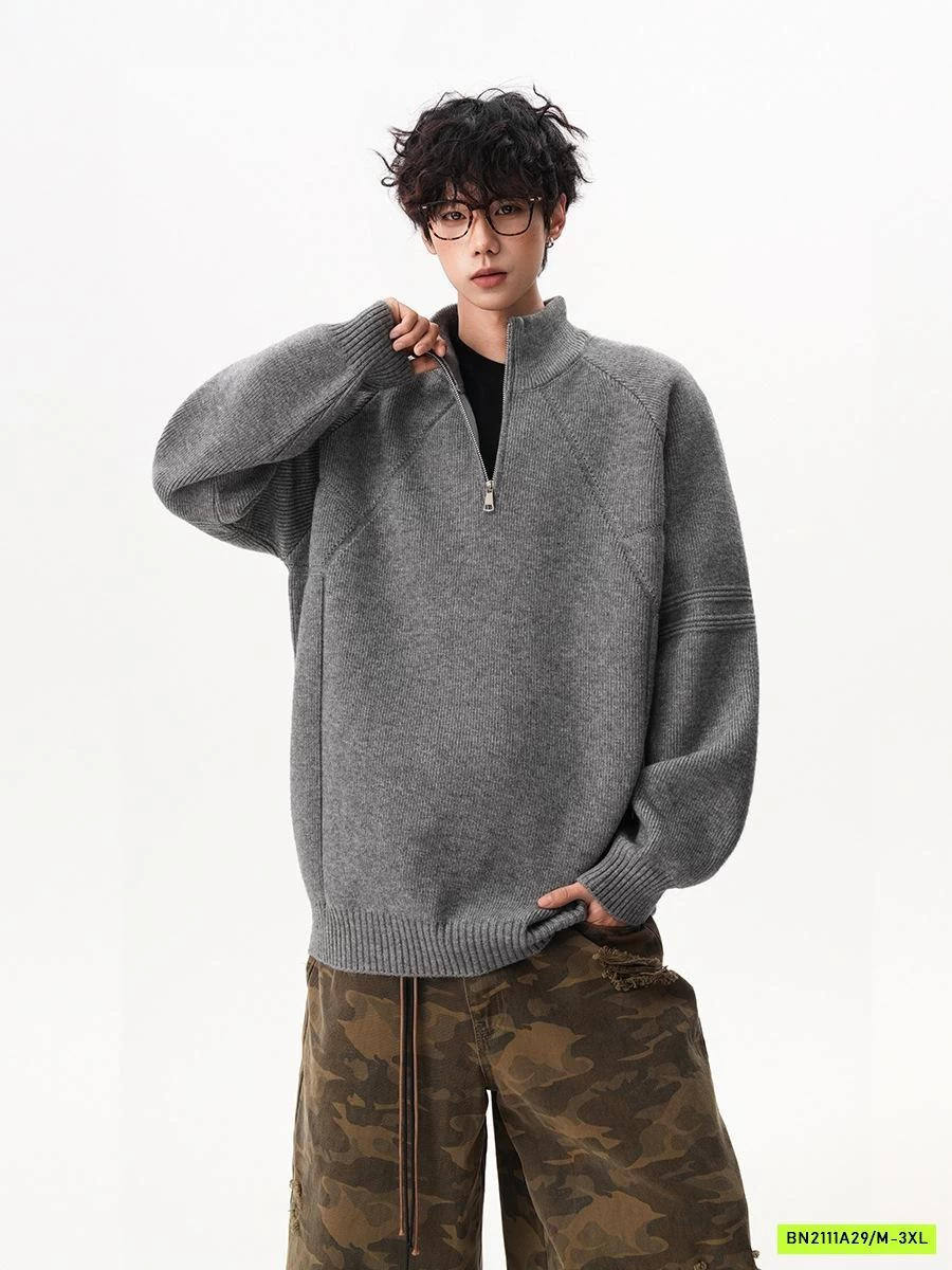 ÁO LEN NAM CAO CẤP CỔ KHÓA