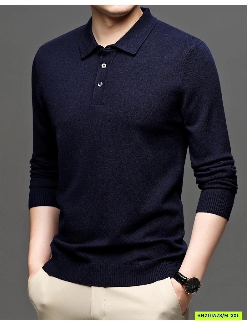 POLO LEN NAM CASHME TRƠN MÀU