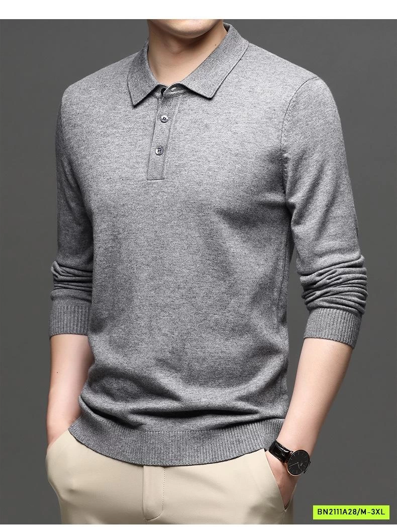 POLO LEN NAM CASHME TRƠN MÀU