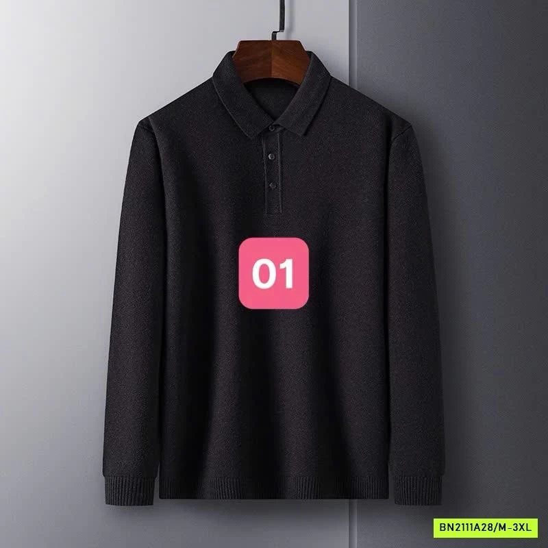 POLO LEN NAM CASHME TRƠN MÀU