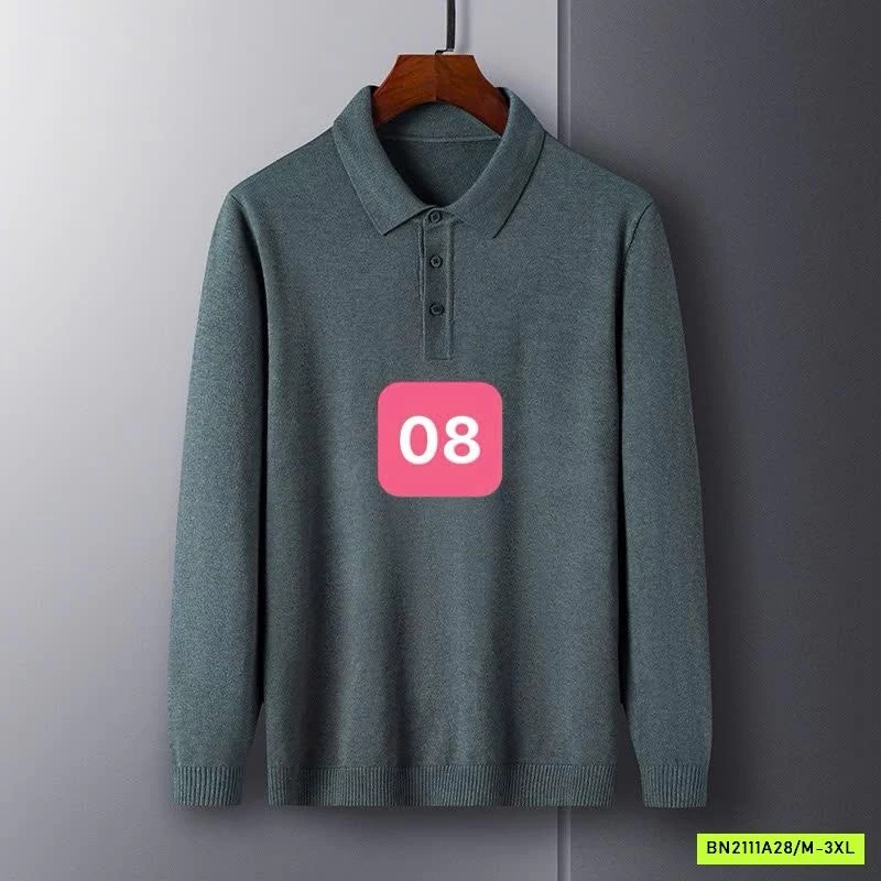 POLO LEN NAM CASHME TRƠN MÀU