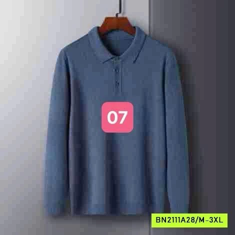 POLO LEN NAM CASHME TRƠN MÀU