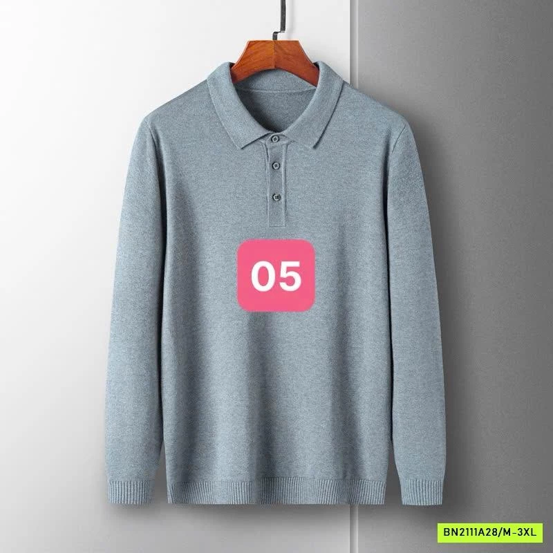 POLO LEN NAM CASHME TRƠN MÀU