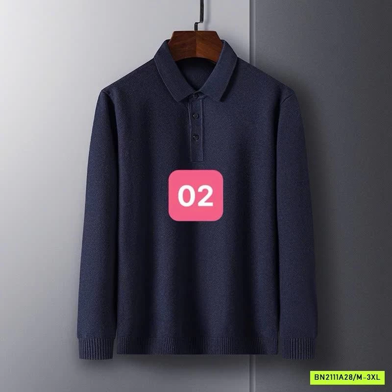 POLO LEN NAM CASHME TRƠN MÀU
