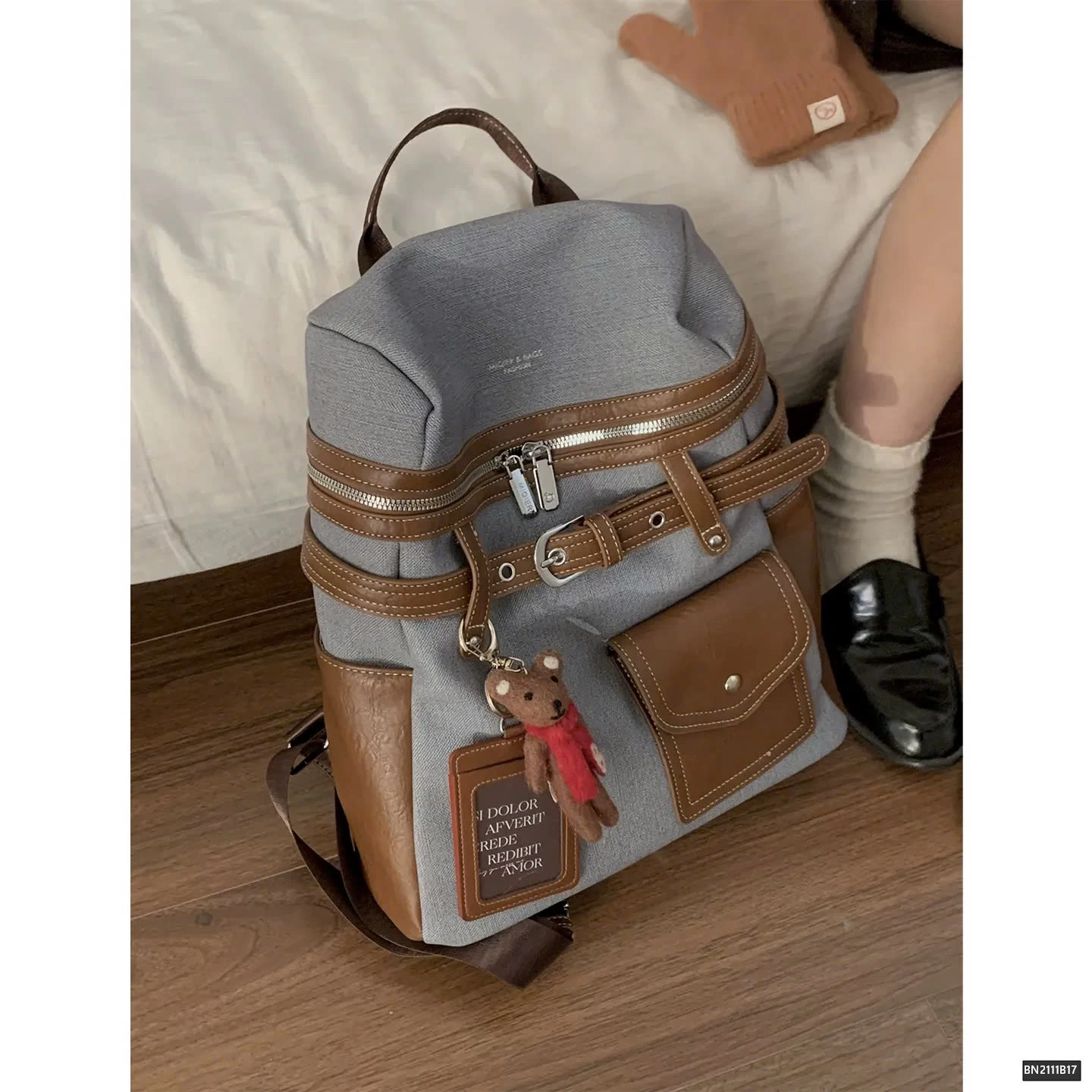 BALO DA PHỐI VẢI CÁ TÍNH