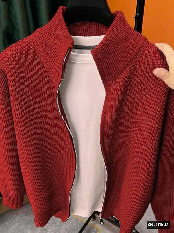 ÁO LEN TRƠN KÉO KHÓA NAM