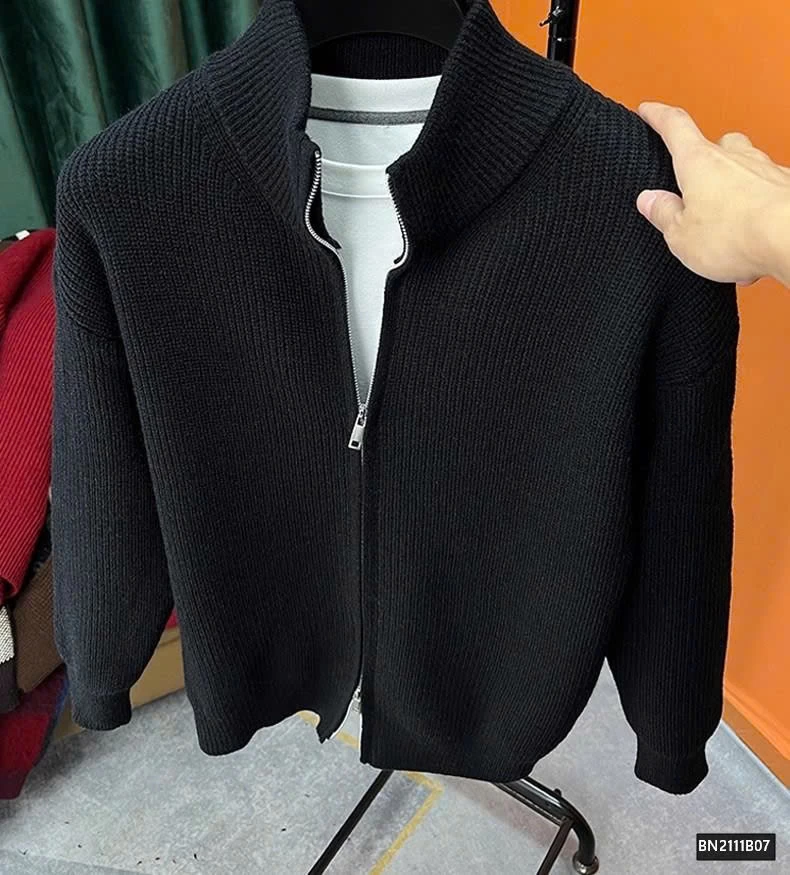 ÁO LEN TRƠN KÉO KHÓA NAM