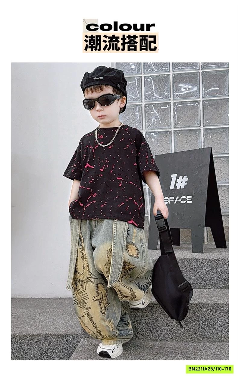 ÁO THUN VẢY SƠN MIX JEANS CÁ TÍNH