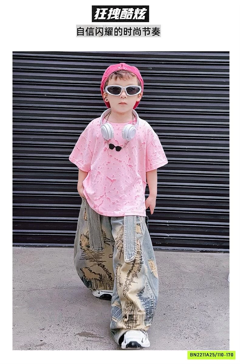 ÁO THUN VẢY SƠN MIX JEANS CÁ TÍNH