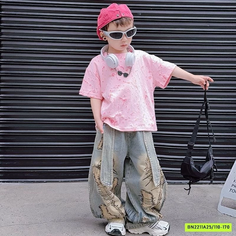 ÁO THUN VẢY SƠN MIX JEANS CÁ TÍNH