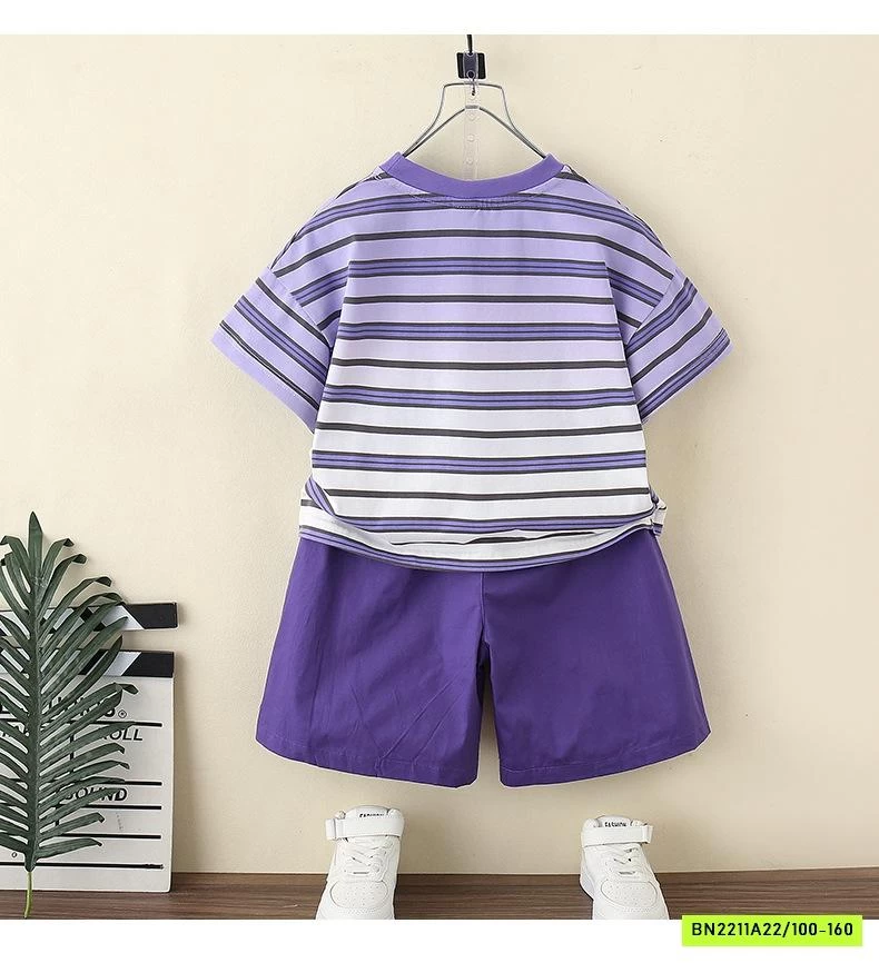 SÉT ÁO KẺ MIX SHORT TÚI HỘP