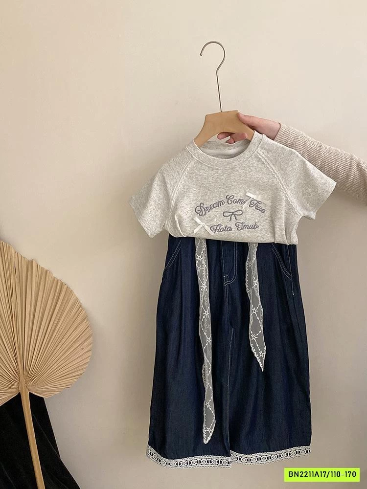 ÁO MÈO RÚT EO MIX JEANS SUÔNG