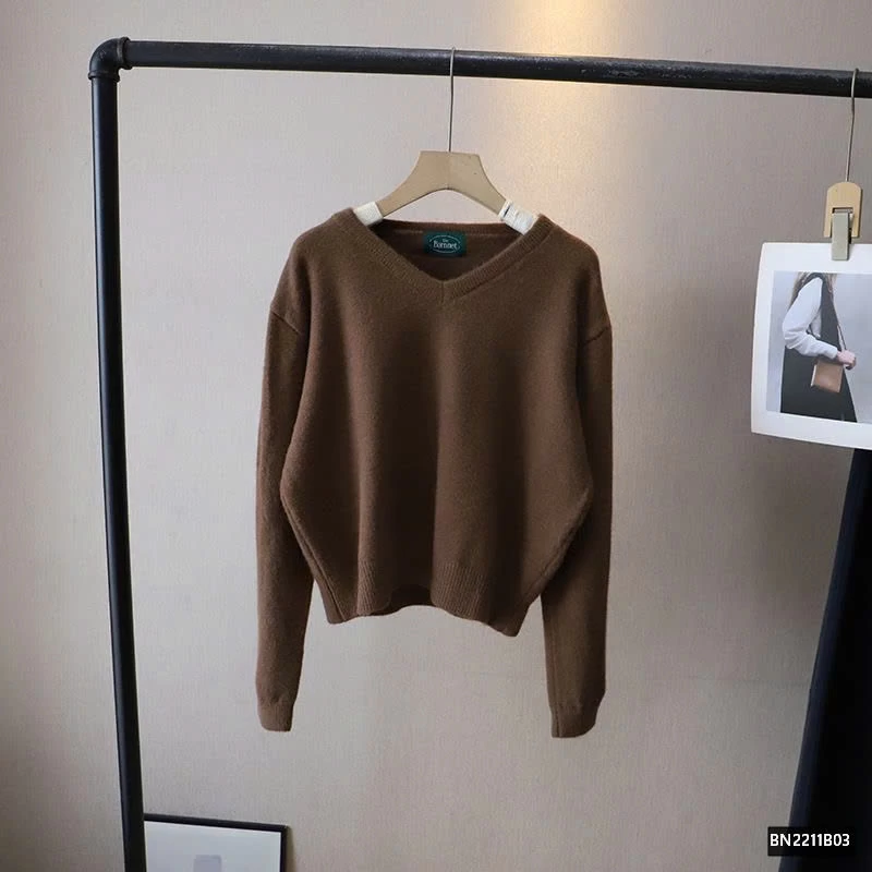 ÁO LEN TRƠN CỔ TIM