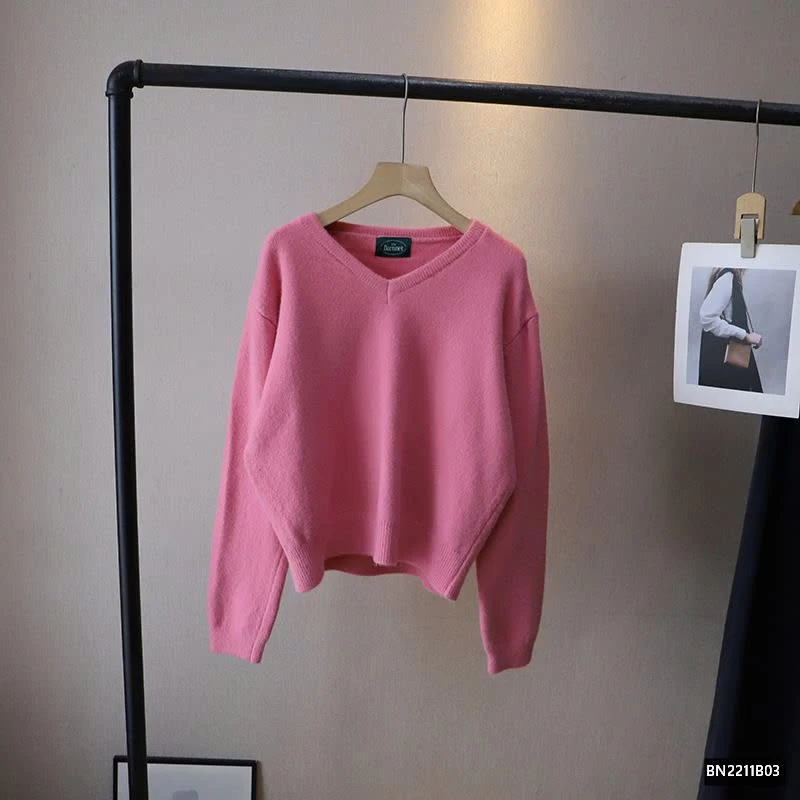 ÁO LEN TRƠN CỔ TIM