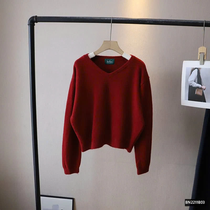 ÁO LEN TRƠN CỔ TIM