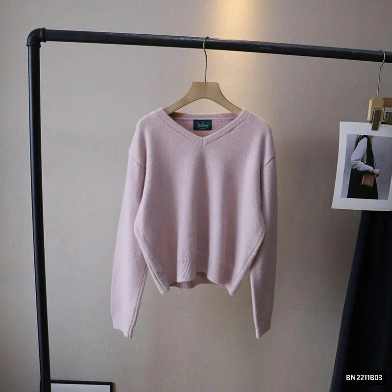 ÁO LEN TRƠN CỔ TIM