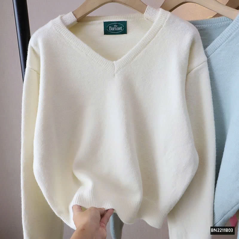 ÁO LEN TRƠN CỔ TIM