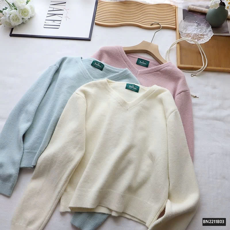 ÁO LEN TRƠN CỔ TIM