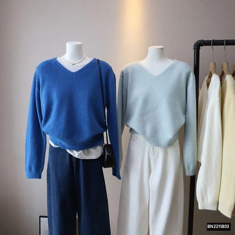 ÁO LEN TRƠN CỔ TIM