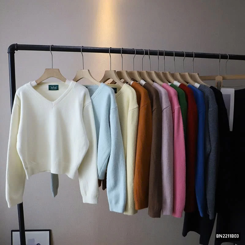 ÁO LEN TRƠN CỔ TIM