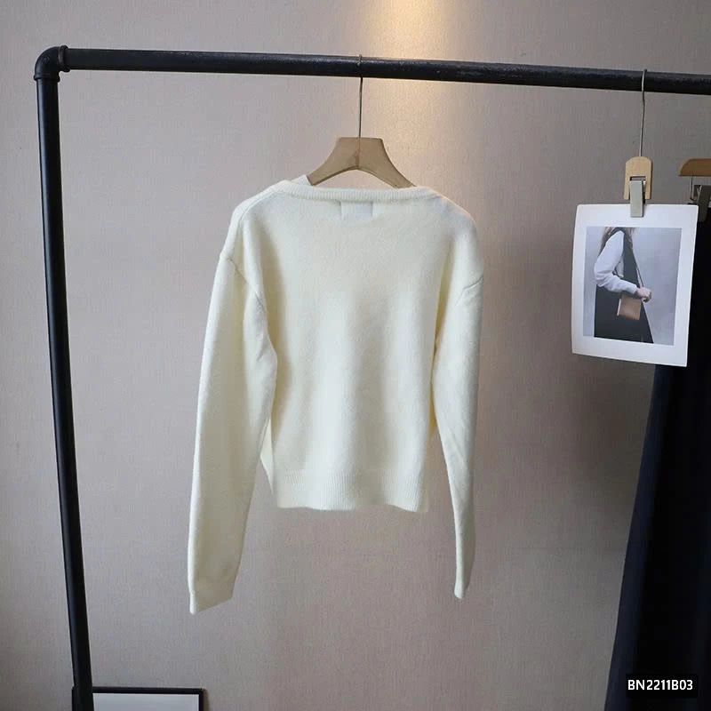 ÁO LEN TRƠN CỔ TIM