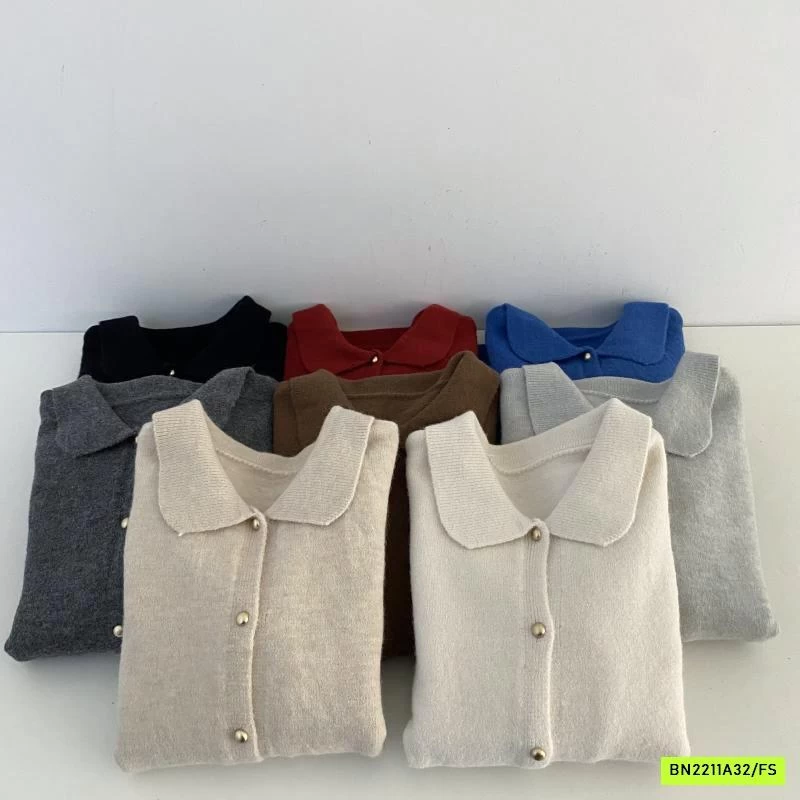 KHOÁC LEN CỔ SEN TRƠN HÀN QUỐC