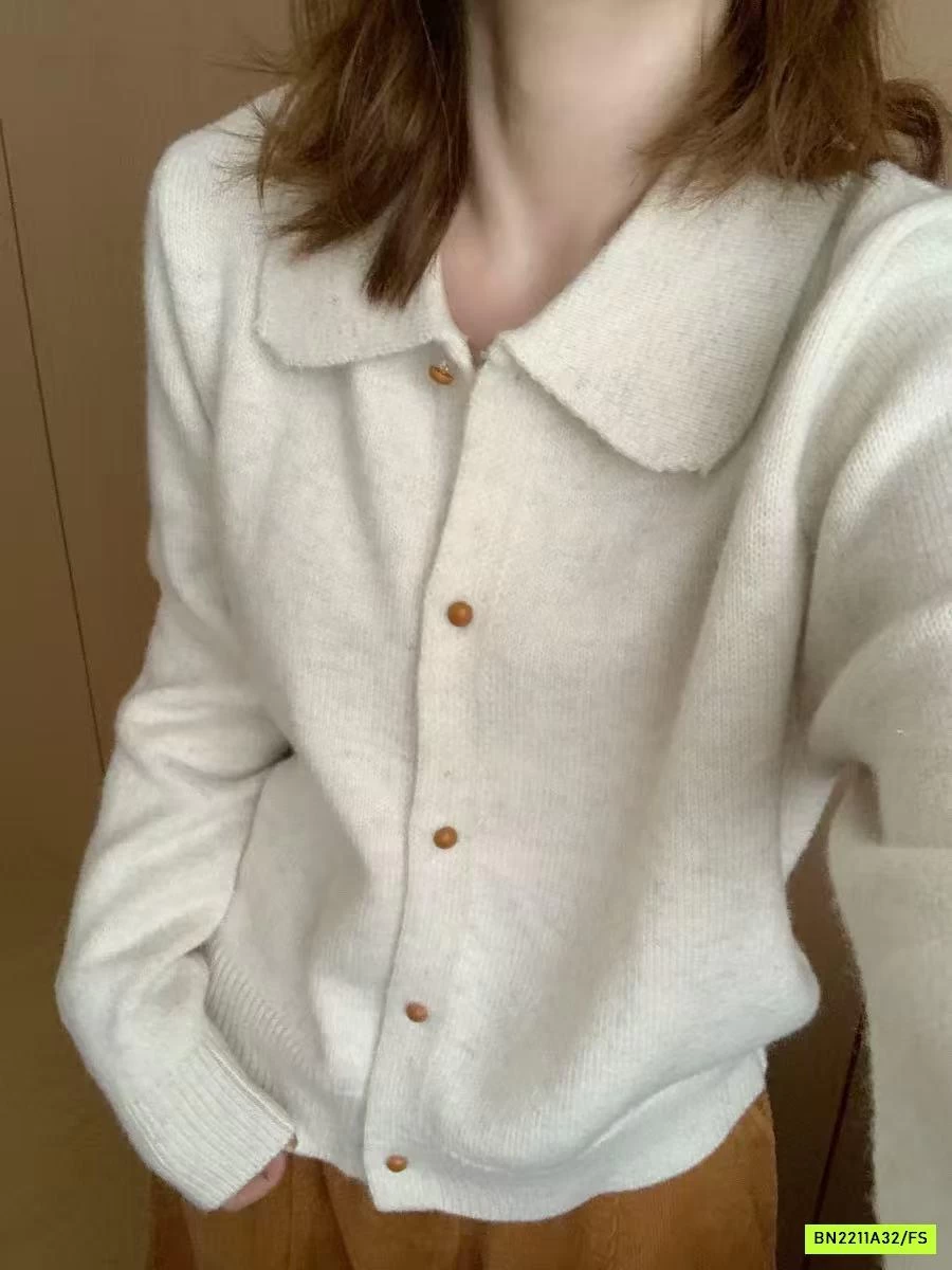 KHOÁC LEN CỔ SEN TRƠN HÀN QUỐC