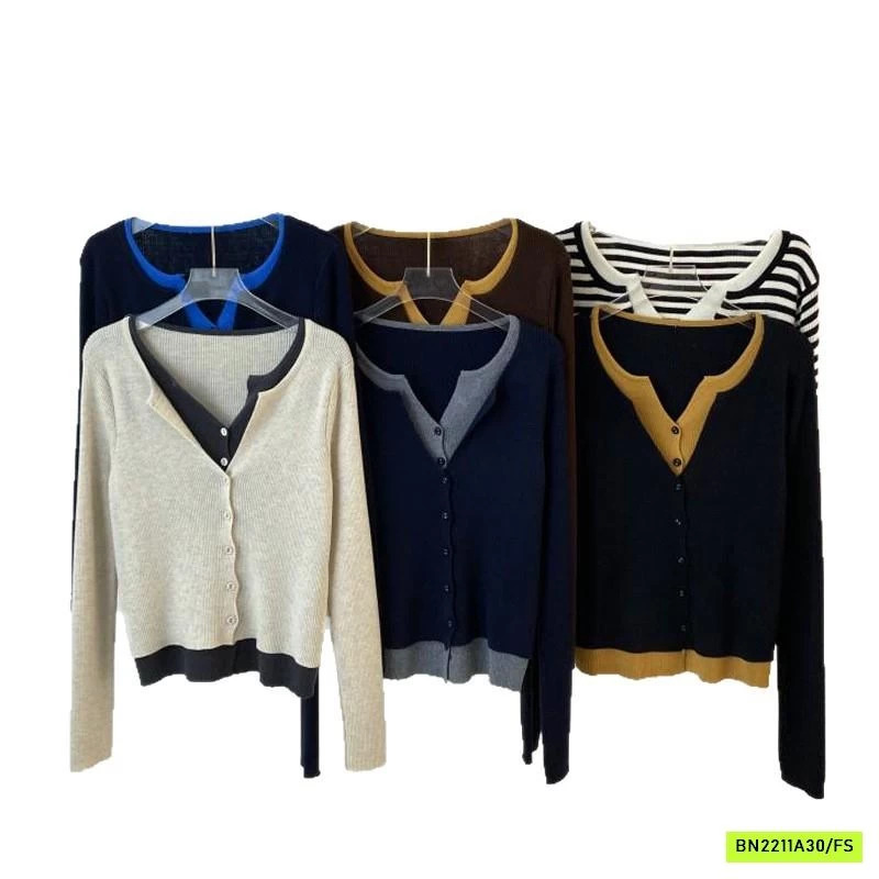 ÁO LEN GIẢ 2 LỚP PHỐI MÀU