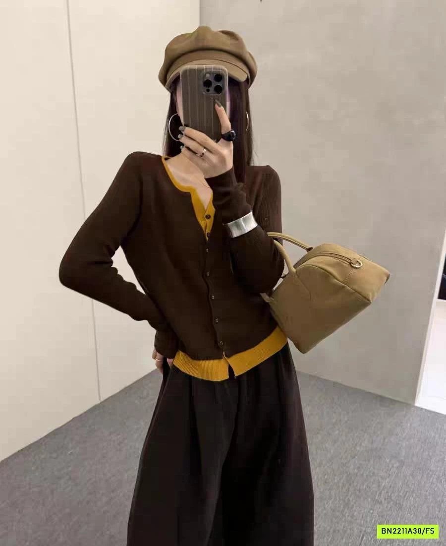 ÁO LEN GIẢ 2 LỚP PHỐI MÀU