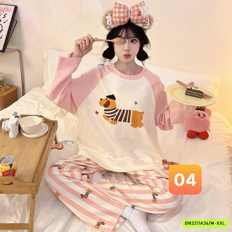 BỘ COTTON MẶC NHÀ DỄ THƯƠNG