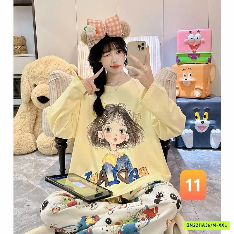 BỘ COTTON MẶC NHÀ DỄ THƯƠNG