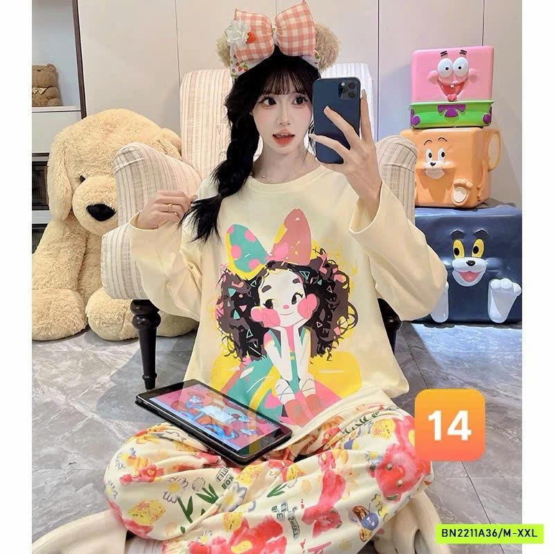 BỘ COTTON MẶC NHÀ DỄ THƯƠNG