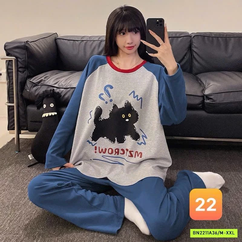 BỘ COTTON MẶC NHÀ DỄ THƯƠNG