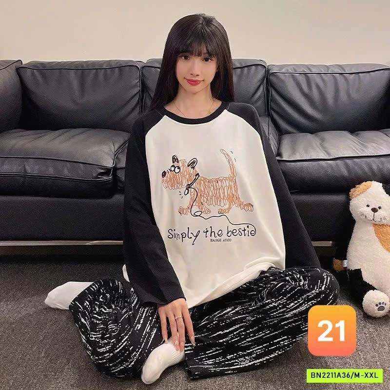 BỘ COTTON MẶC NHÀ DỄ THƯƠNG