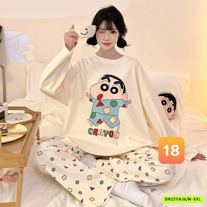 BỘ COTTON MẶC NHÀ DỄ THƯƠNG