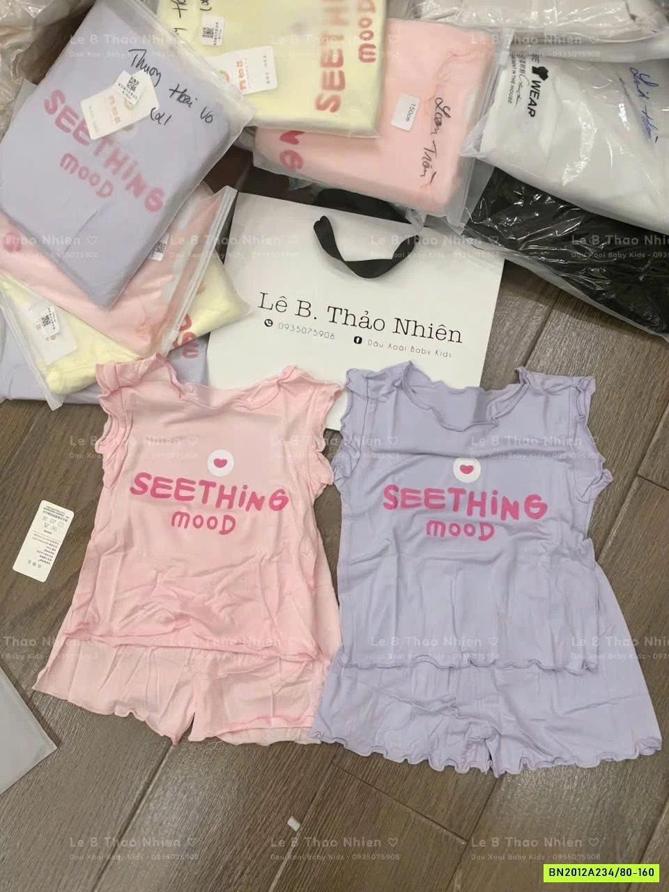 BỘ COTTON THUN LẠNH VIỀN BÈO