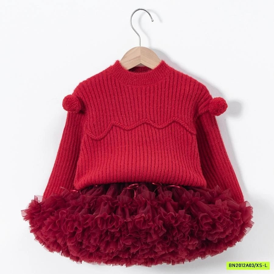 CHÂN VÁY TUTU BỒNG GẮN NƠ