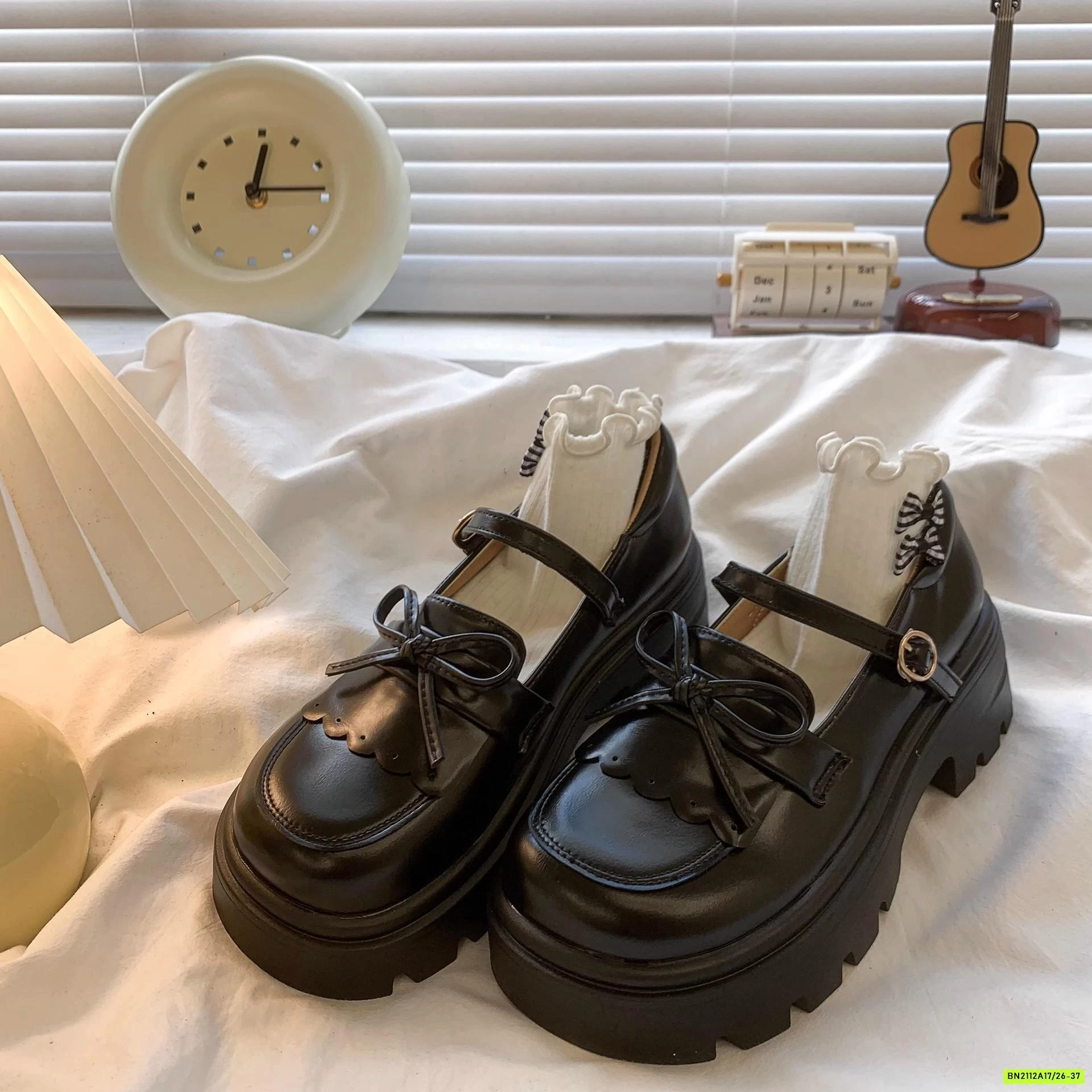 GIÀY MOCA ĐỘN ĐẾ BÉ GÁI GẮN NƠ