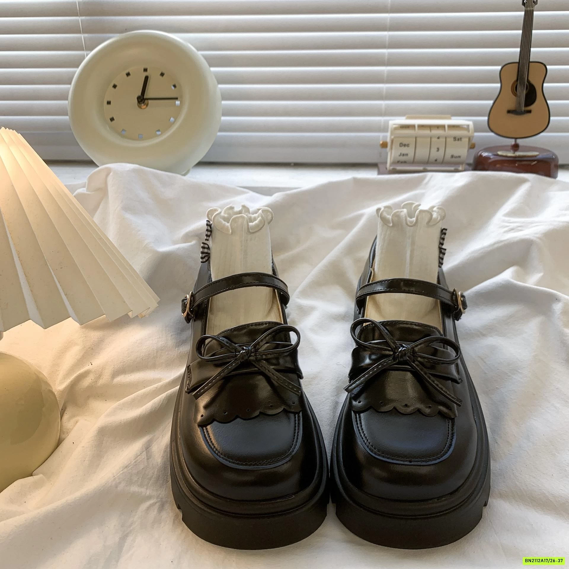 GIÀY MOCA ĐỘN ĐẾ BÉ GÁI GẮN NƠ