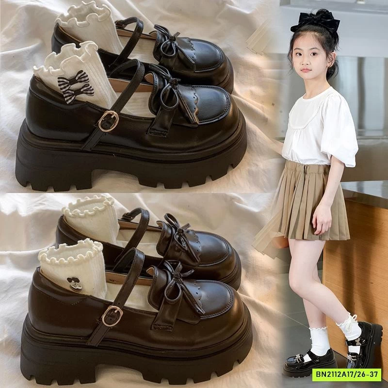 GIÀY MOCA ĐỘN ĐẾ BÉ GÁI GẮN NƠ