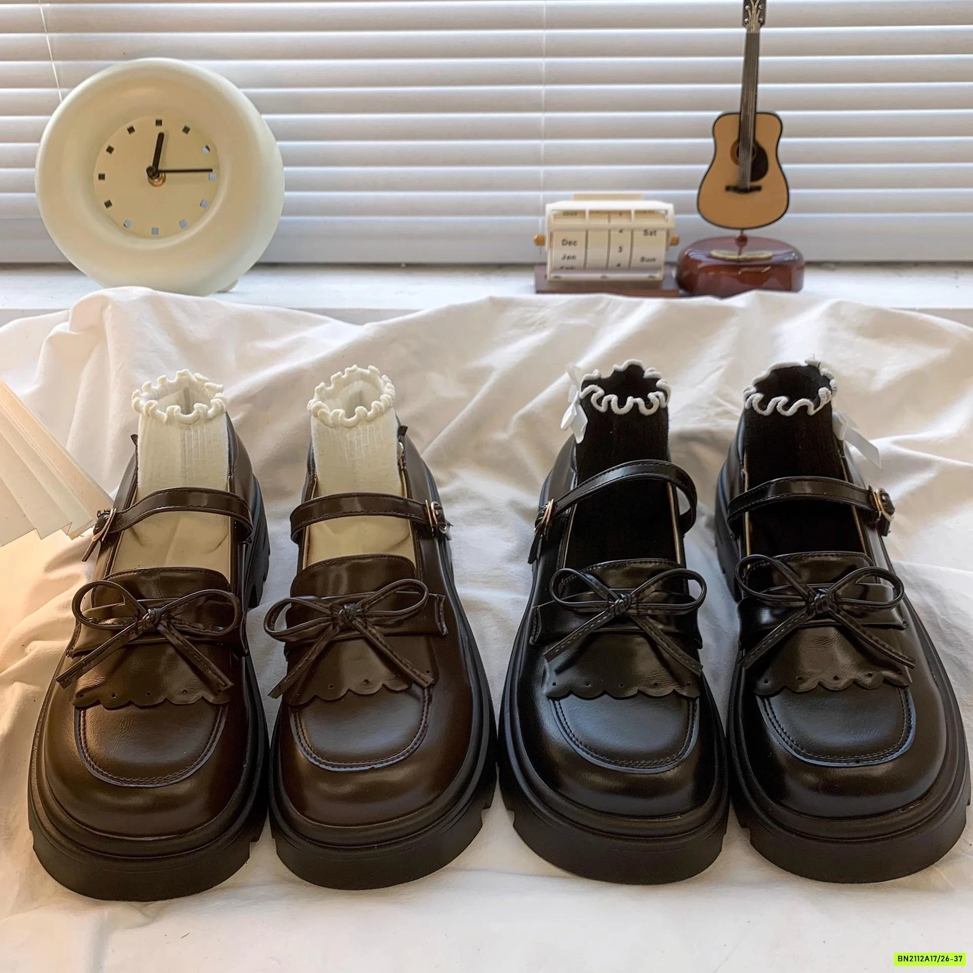 GIÀY MOCA ĐỘN ĐẾ BÉ GÁI GẮN NƠ