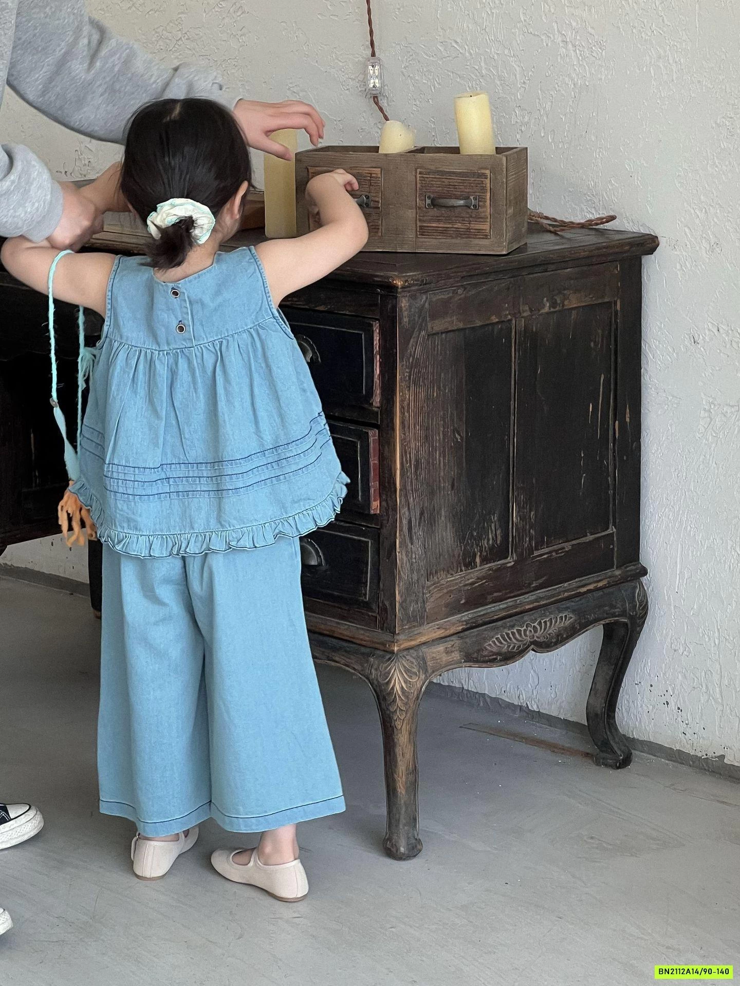 SÉT JEANS QUẦN SUÔNG BÁNH BÈO