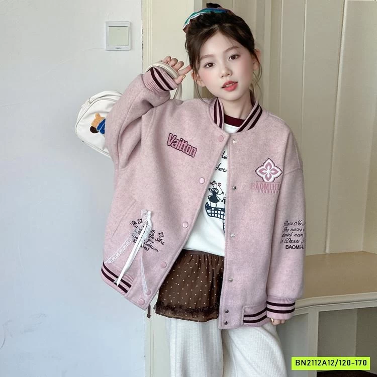 KHOÁC BOMBER HỒNG TRẦN BÔNG SZ ĐẠI